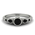 Bezel Symmetrical Black Diamond Ring - Ivy No. 69 image 1
