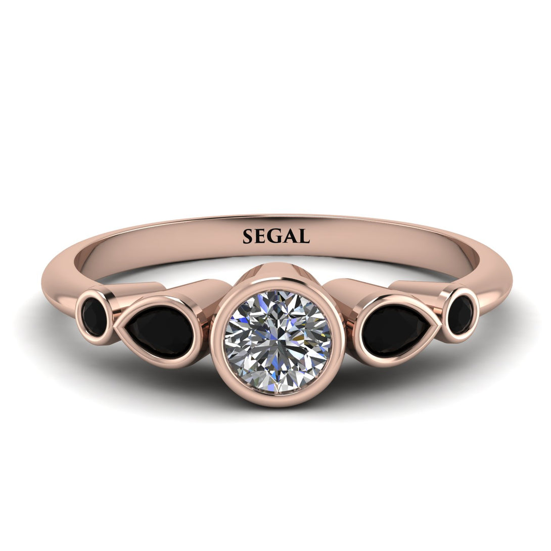 Bezel Symmetrical Diamond Ring - Ivy No. 32