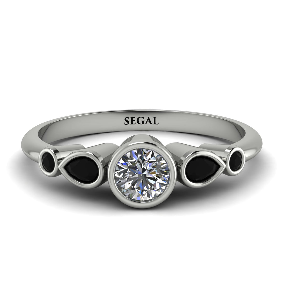 Bezel Symmetrical Diamond Ring - Ivy No. 33