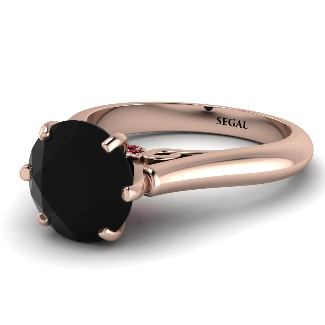 3ct Black Diamond Engagement Ring - June No. 53