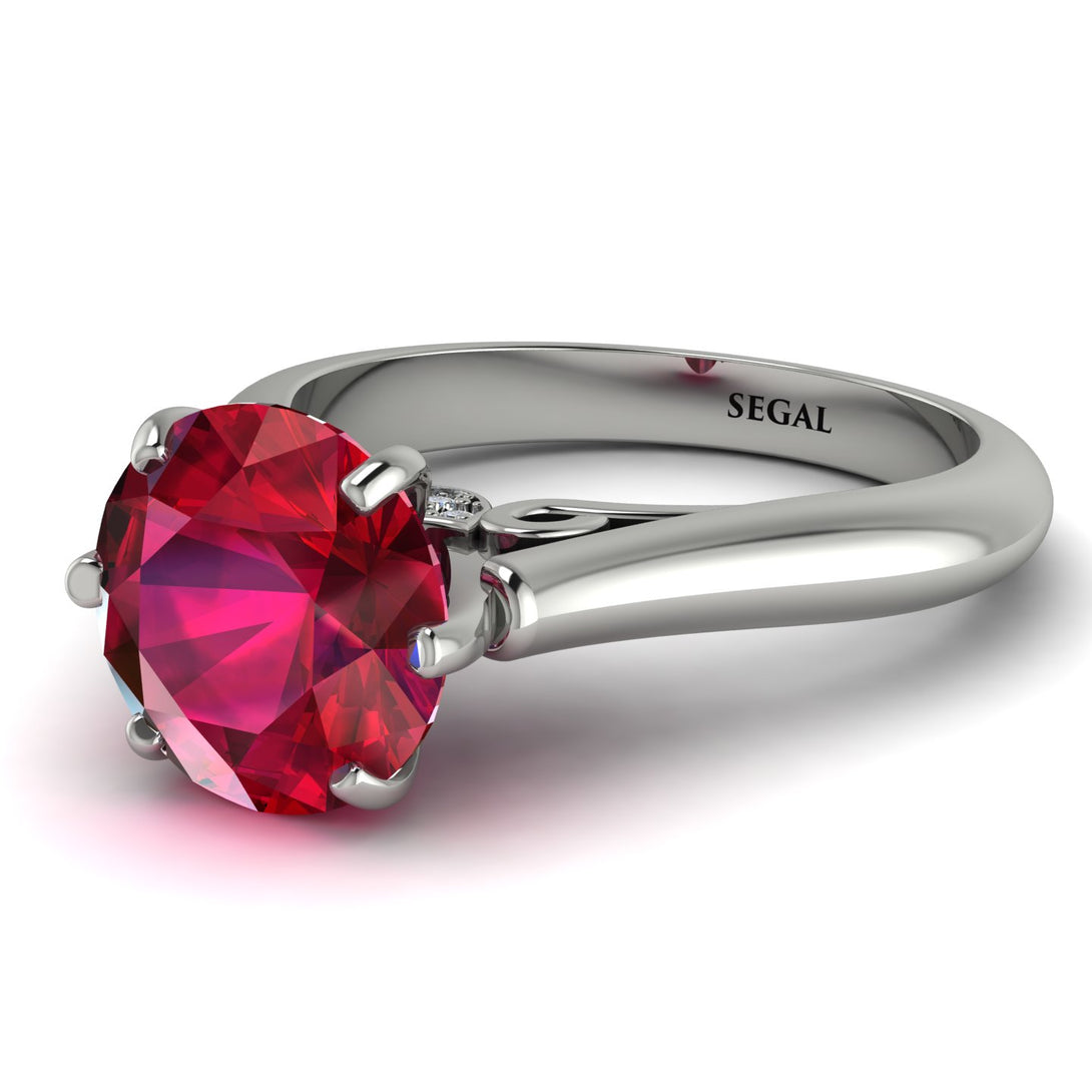 3ct Ruby Engagement Ring - June No. 12