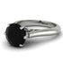 3ct Black Diamond Engagement Ring - June No. 24 image 1