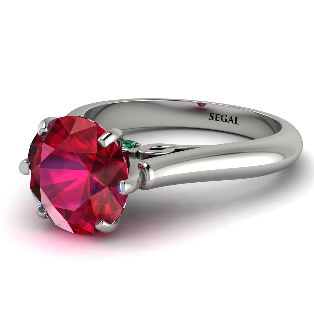 3ct Ruby Engagement Ring - June No. 27