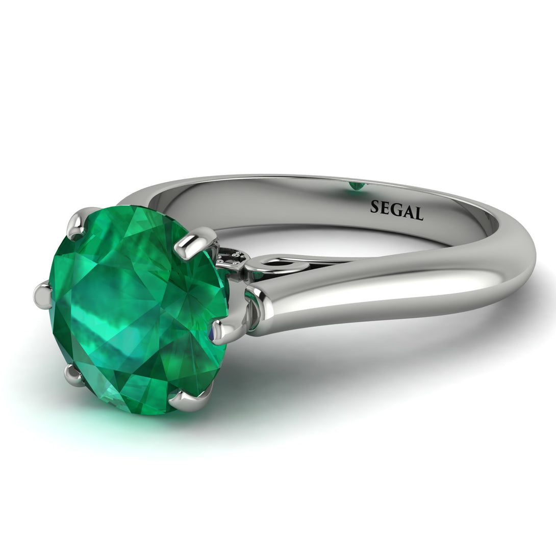 3ct Emerald Engagement Ring - June No. 36