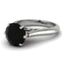 3ct Black Diamond Engagement Ring - June No. 54 image 1