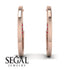 Circle Stud Earring With Hidden Ruby - Karter No. 11 image 2