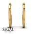 Circle Stud Earring With Hidden Ruby - Karter No. 10 image 2