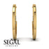 Circle Stud Earring With Hidden Diamond - Karter No. 1 image 2