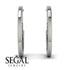 Circle Stud Earring With Hidden Diamond - Karter No. 3 image 2