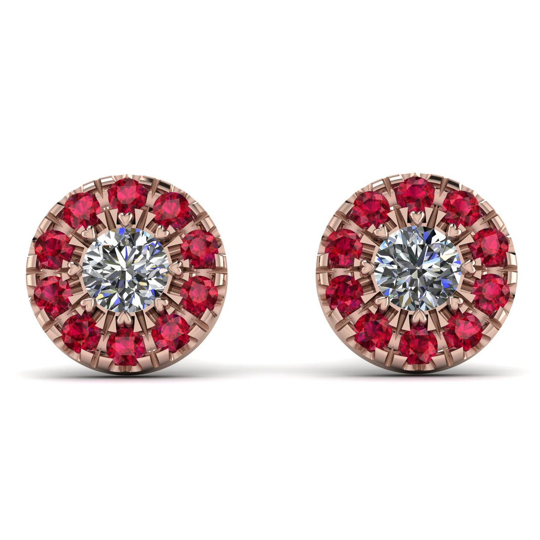 Halo Diamond Earrings - Heaven No. 47