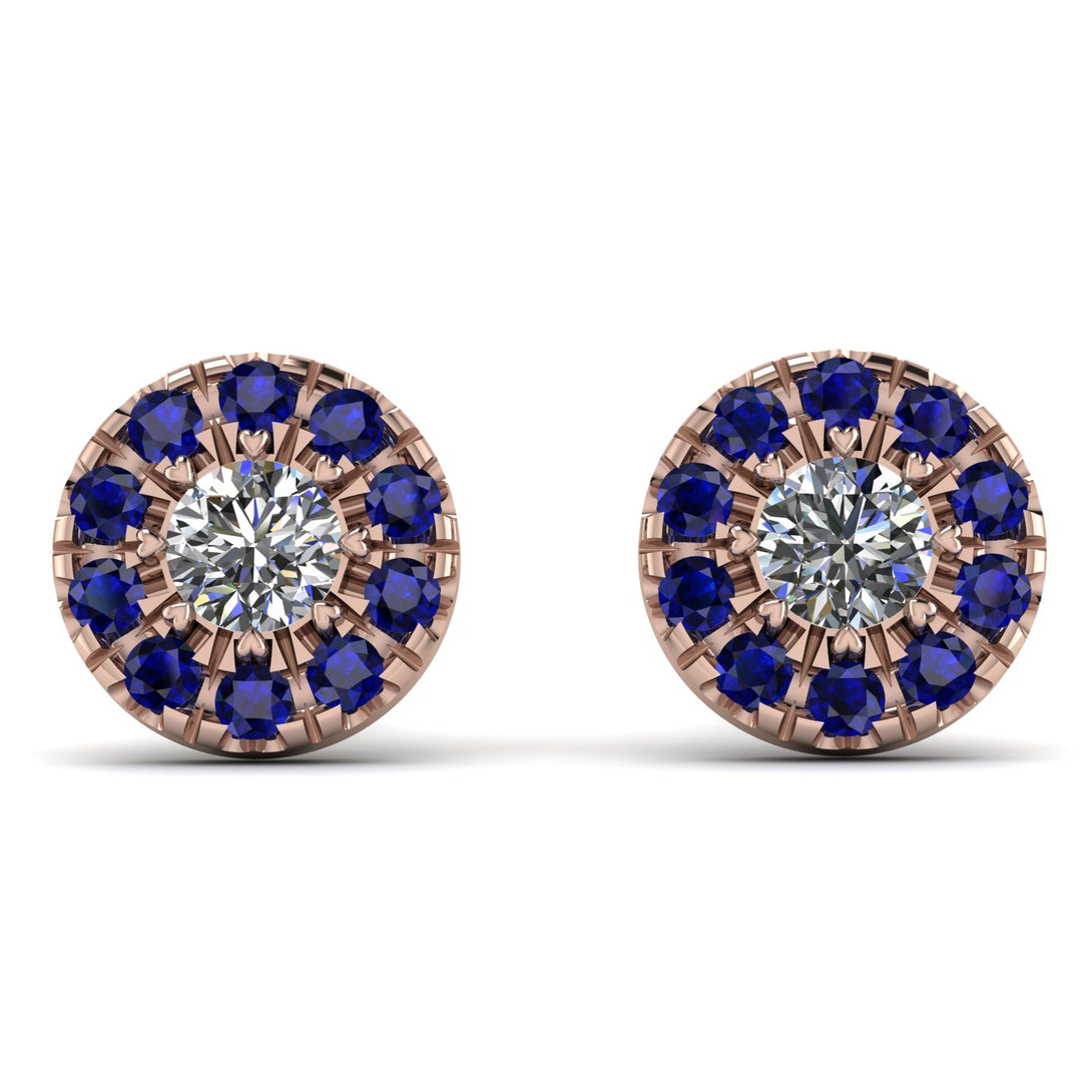 Halo Diamond Earrings - Heaven No. 62
