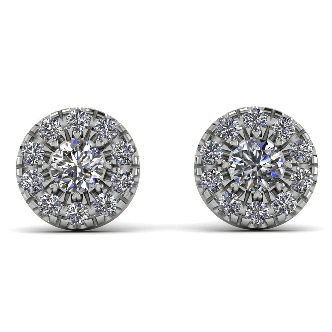 Halo Diamond Earrings - Heaven No. 3