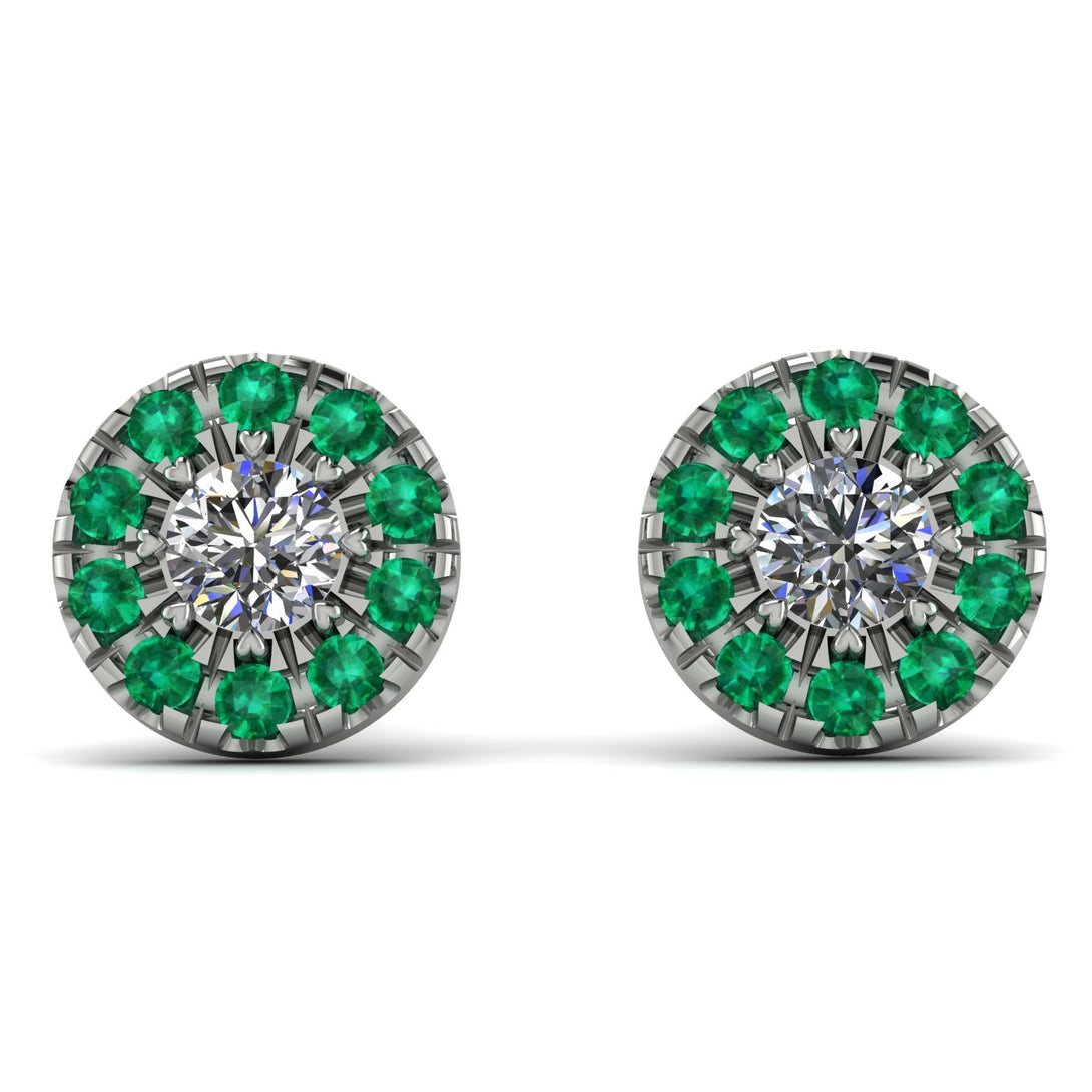 Halo Diamond Earrings - Heaven No. 18