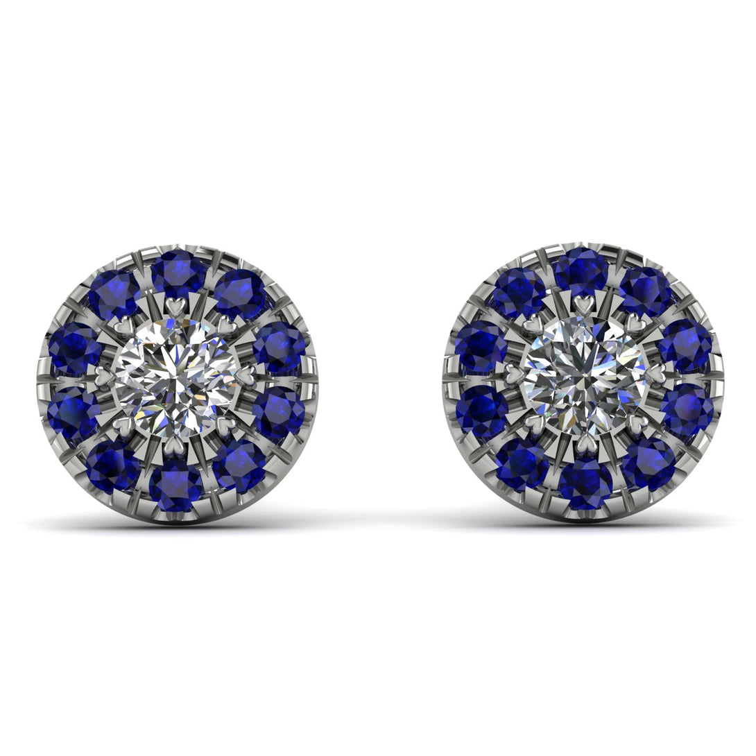 Halo Diamond Earrings - Heaven No. 63