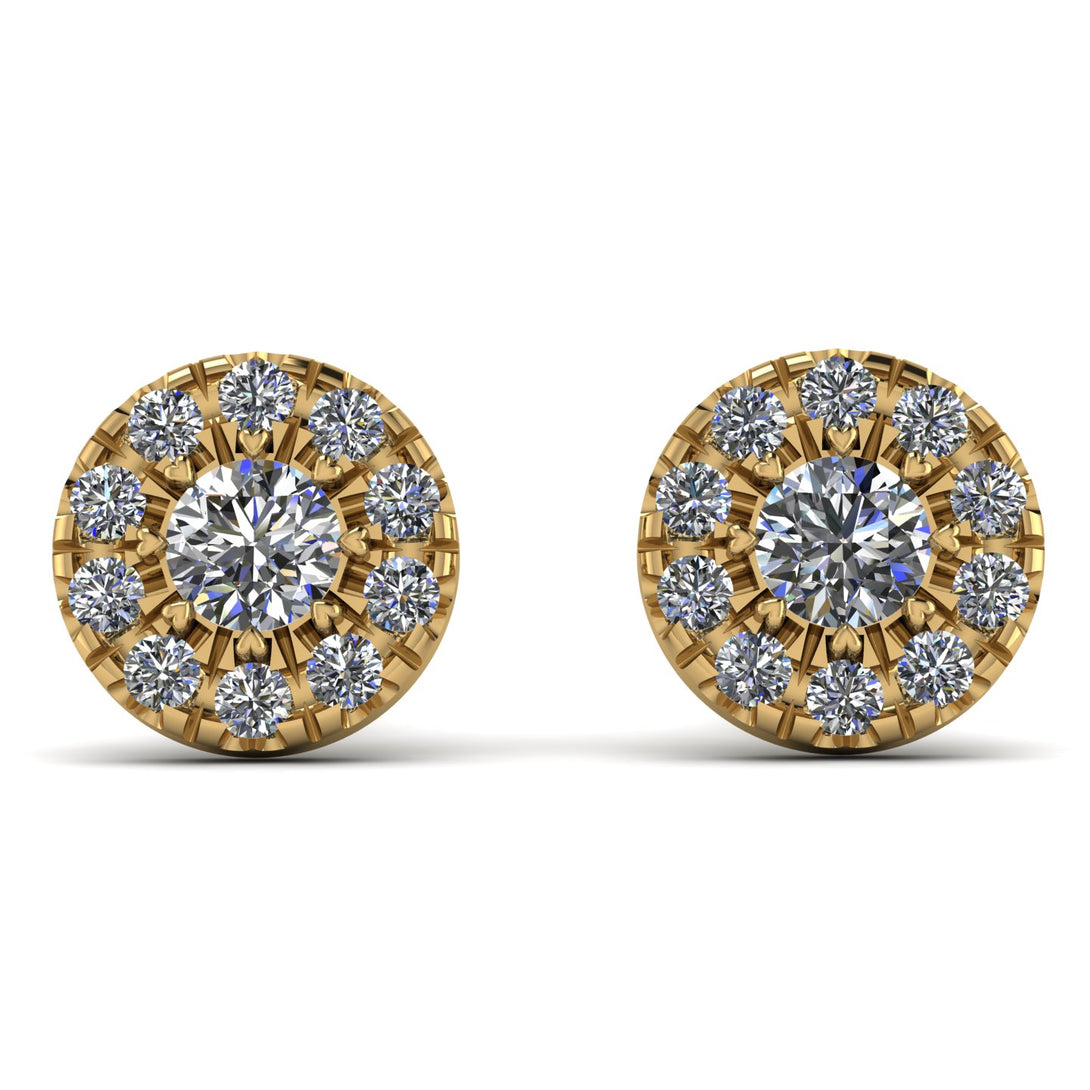 Halo Diamond Earrings - Heaven No. 1
