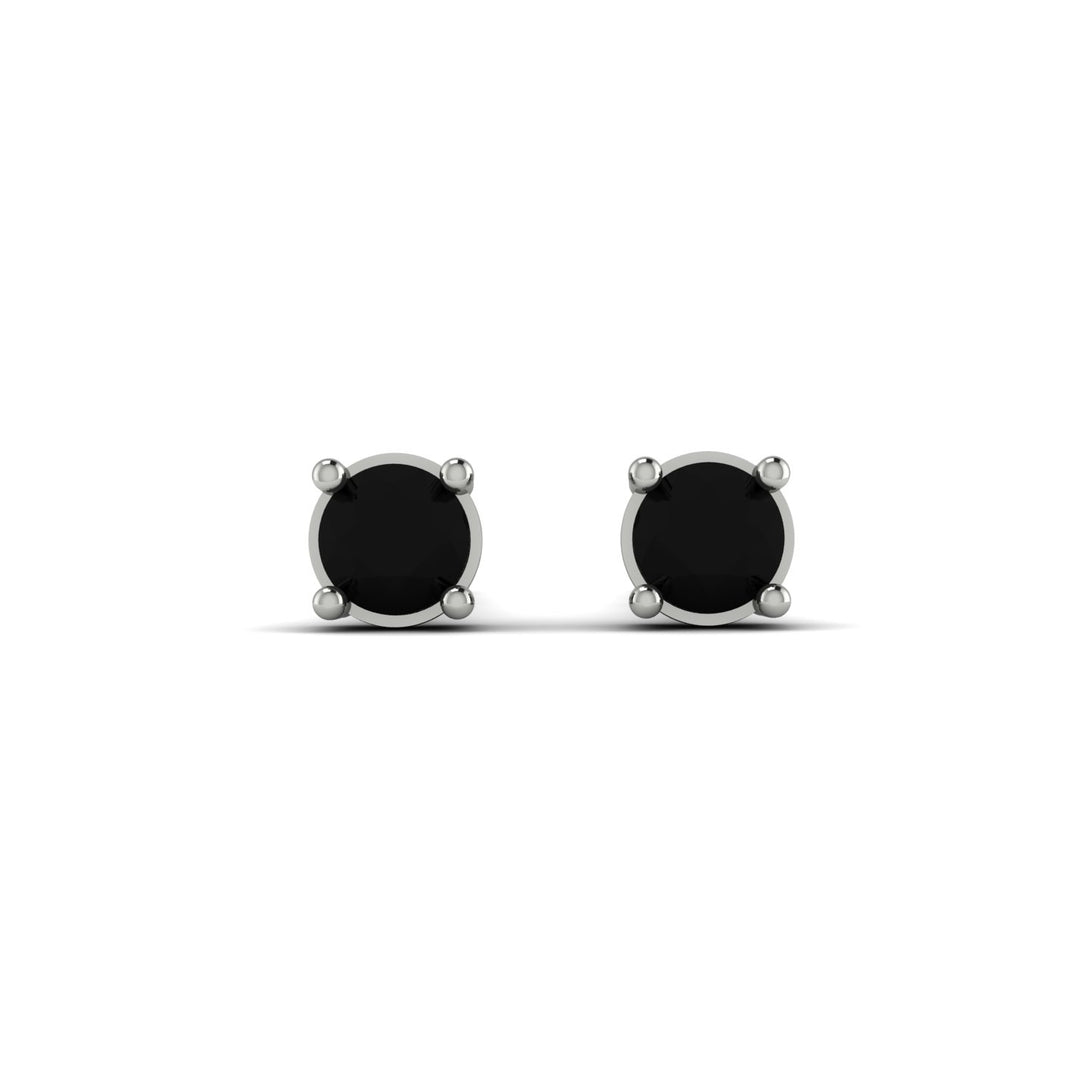 Minimalist Black Diamond Earrings - Myla No. 9