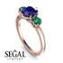 Classic 3 Stone Sapphire Engagement Ring - Sofia No. 29 image 2
