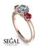 Classic 3 Stone Diamond Engagement Ring - Sofia No. 47 image 2