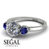 Classic 3 Stone Diamond Engagement Ring - Sofia No. 63 image 3
