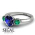 Classic 3 Stone Sapphire Engagement Ring - Sofia No. 30 image 3