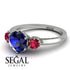 Classic 3 Stone Sapphire Engagement Ring - Sofia No. 60 image 3
