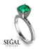 Classic Emerald Ring With A Twist - Leilani No. 6 image 10