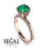 Classic Emerald Ring With A Twist - Leilani No. 5 image 10
