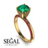 Classic Emerald Ring With A Twist - Leilani No. 49 image 10