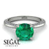 Classic Emerald Ring With A Twist - Leilani No. 6 image 2