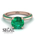 Classic Emerald Ring With A Twist - Leilani No. 20 image 2