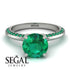 Classic Emerald Ring With A Twist - Leilani No. 21 image 2