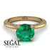 Classic Emerald Ring With A Twist - Leilani No. 4 image 2