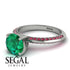 Classic Emerald Ring With A Twist - Leilani No. 51 image 3