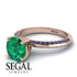 Classic Emerald Ring With A Twist - Leilani No. 65 image 3
