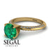 Classic Emerald Ring With A Twist - Leilani No. 4 image 3