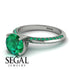 Classic Emerald Ring With A Twist - Leilani No. 21 image 3