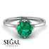 Classic Emerald Ring With Hidden Stones - Elliana No. 6 image 2