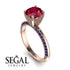 Classic Ruby Ring With A Twist - Leilani No. 71 image 10