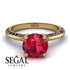 Classic Ruby Ring With A Twist - Leilani No. 70 image 2