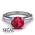 Classic Ruby Ring With A Twist - Leilani No. 72 image 2