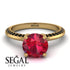 Classic Ruby Ring With A Twist - Leilani No. 40 image 2