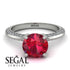 Classic Ruby Ring With A Twist - Leilani No. 12 image 2