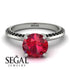 Classic Ruby Ring With A Twist - Leilani No. 42 image 2