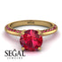 Classic Ruby Ring With A Twist - Leilani No. 55 image 2