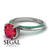 Classic Ruby Ring With A Twist - Leilani No. 27 image 3