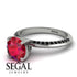 Classic Ruby Ring With A Twist - Leilani No. 42 image 3