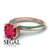 Classic Ruby Ring With A Twist - Leilani No. 26 image 3