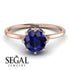 Classic Sapphire Ring With Hidden Stones - Elliana No. 14 image 2