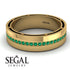 Classic Eternity Emerald Wedding Band - John No. 4 image 6