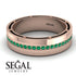 Classic Eternity Emerald Wedding Band - John No. 5 image 6